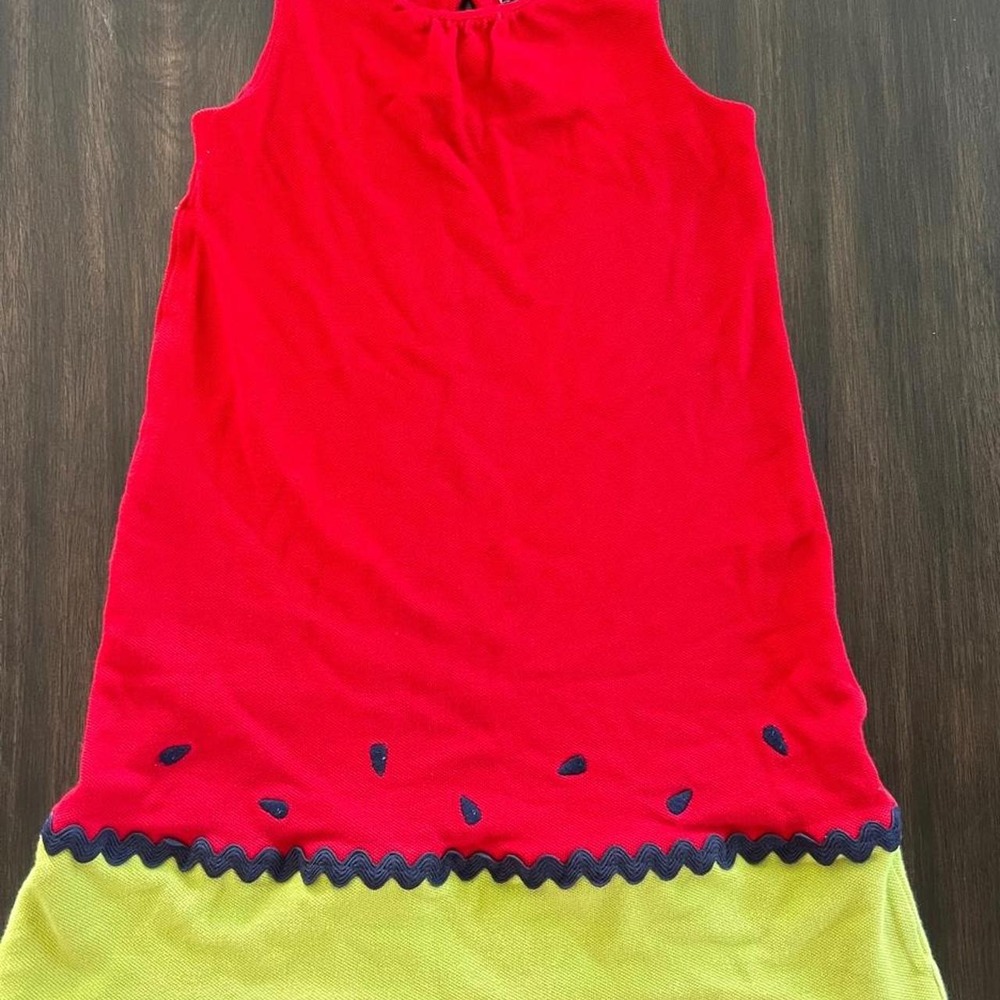 Girl's Hartstrings Red Watermelon Dress sz 6X